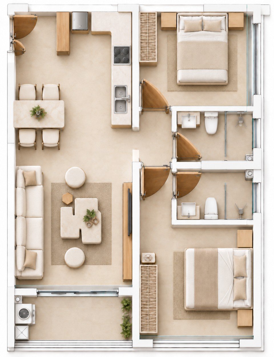 Cambridge Garden CA6 · 2BR