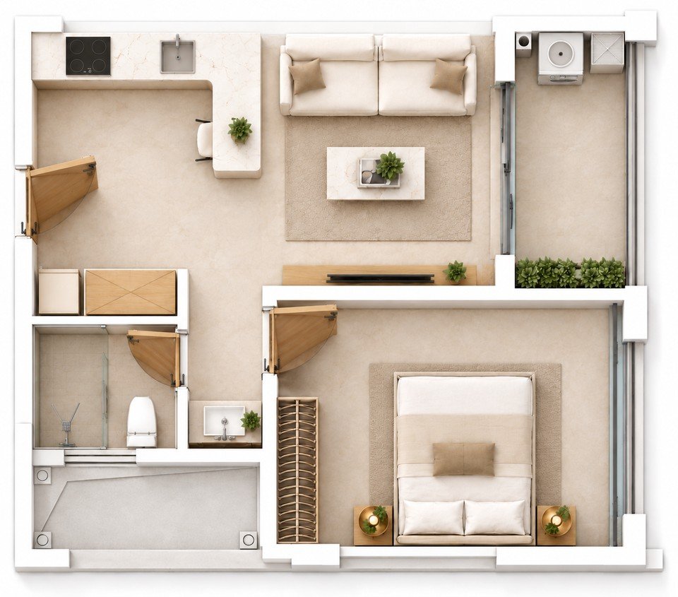 Cambridge Garden CA7 · 1BR