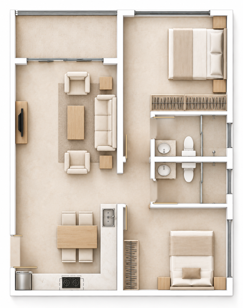 Chelsea Manor A1 · 2BR