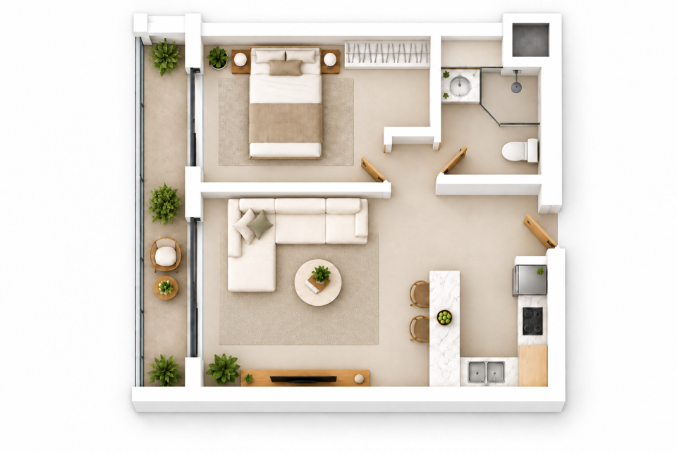 Edinburgh Manor A4 · 1BR
