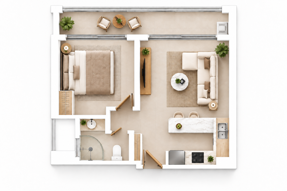 Edinburgh Manor A8 · 1BR