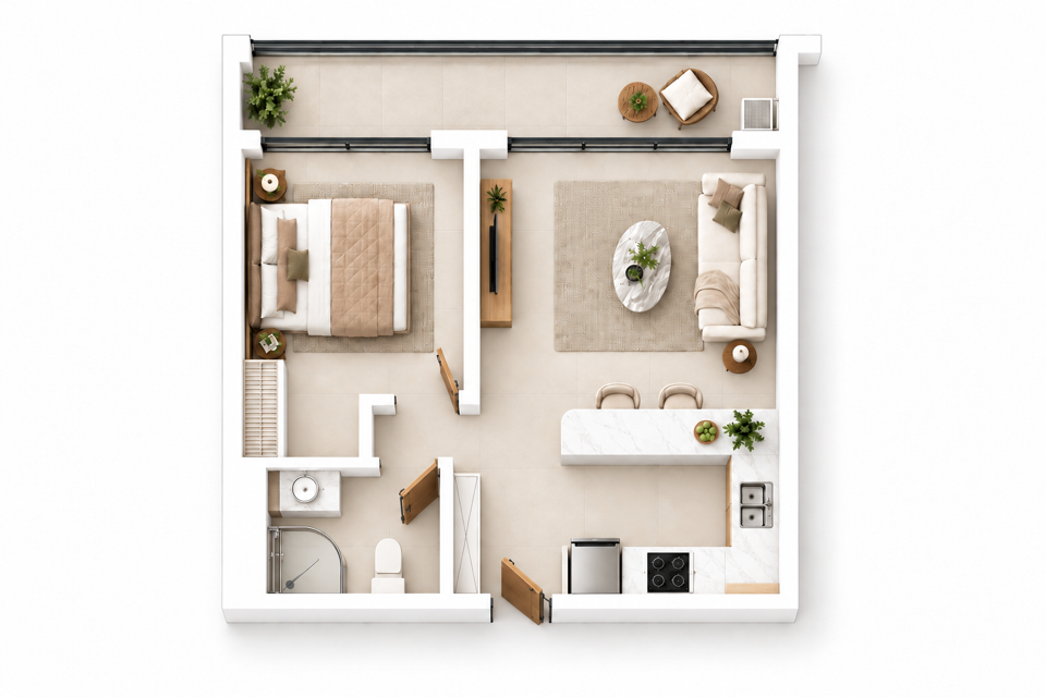 Edinburgh Manor B7 · 1BR