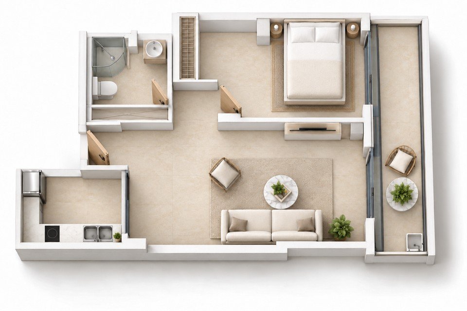 Oxford Garden B12 · 1BR